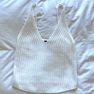 White Express Sweater Tank size Small